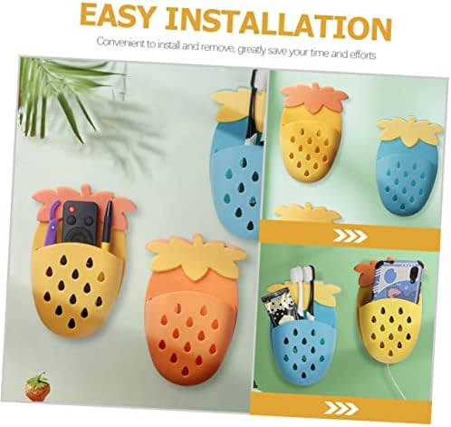 Happyyami 2Pcs Wall Shower Holder Organizer