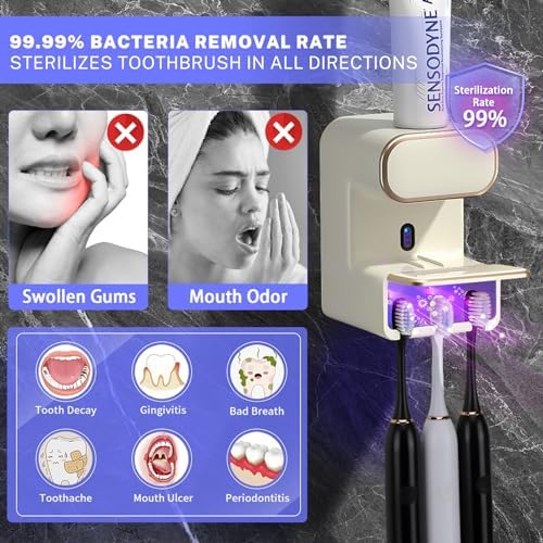 Wekity Automatic Toothpaste Dispenser with 3 Slots