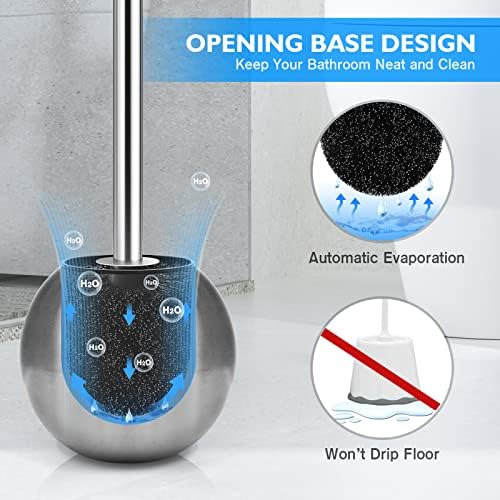 Wsedor Toilet Brush and Holder 2 Pack