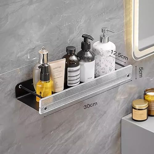 BAHELS Wall Mounted Aluminum Shower Rack 30cm 1