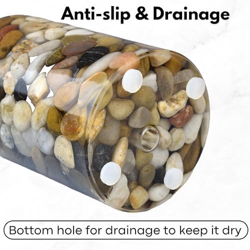 OYAMIHUI Handmade Rock Toothbrush Holder for Bathroom Decor