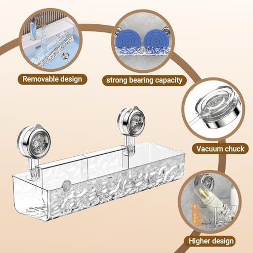 Corrugated Suction Cup Storage Rack with Glacier Pattern