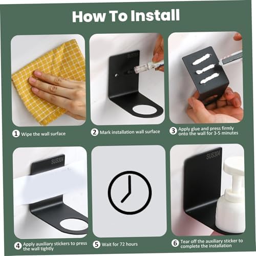 2Pcs Shampoo Holders for Shower Wall Mount