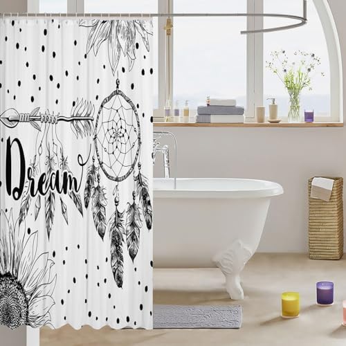 Erosebridal Dream Catcher Shower Curtain Set 72x72