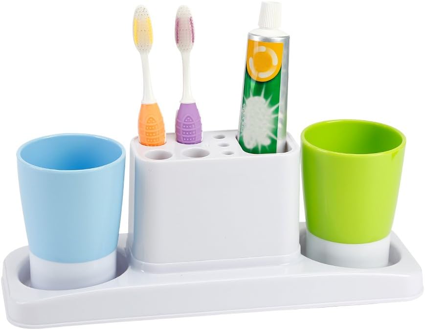 Eslite Bathroom Toothbrush Paste Holder Organizer