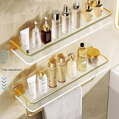 BAHELS Floating Wall Mounted Shower Caddy Shelf 30cm