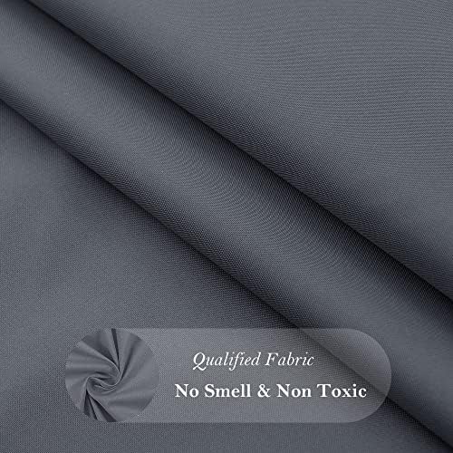 AooHome Extra Long Shower Curtain 72x84 Inch Dark Grey