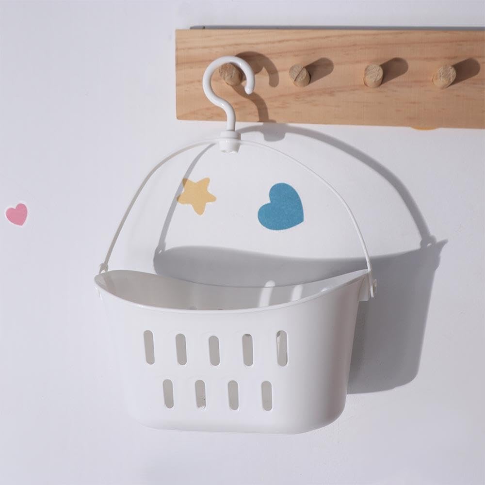 Plastic Hanging Storage Basket for Bathroom and Kitchen