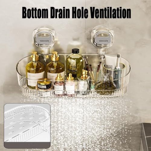 No-Drill Suction Storage Box with Glacier Pattern