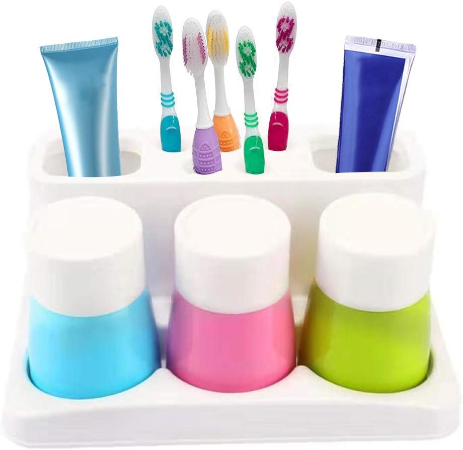 ENJOYPRO 5 Hole Toothbrush Holder Set