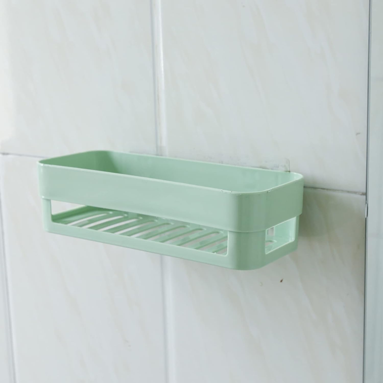 Enforose Wall Storage Shower Caddy Green 1