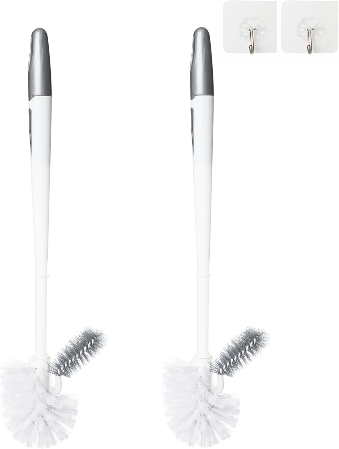2 Pack Toilet Bowl Brush Without Holder for Deep Cleaning