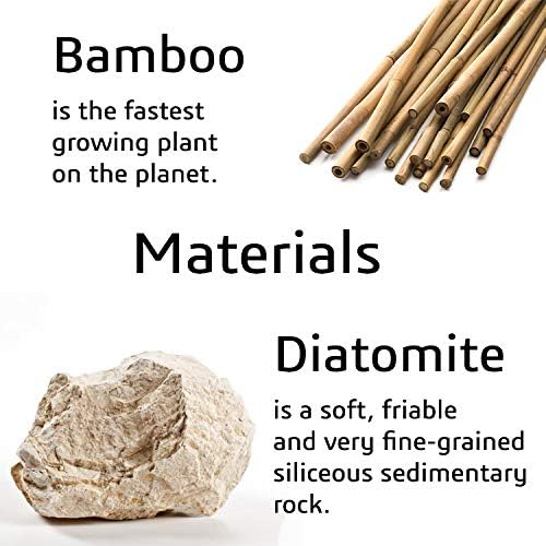 Matani Bamboo Diatomite Toothbrush Holder - Light Grey