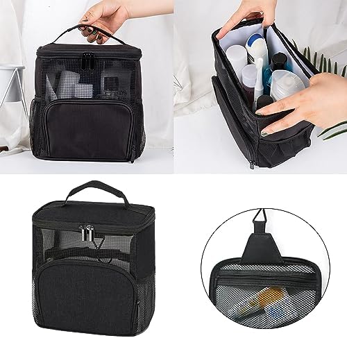 Portable Shower Caddy Tote Bag for Bathroom and Travel