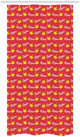 Ambesonne Queen Stall Shower Curtain Humour Crown Design 36 x 72