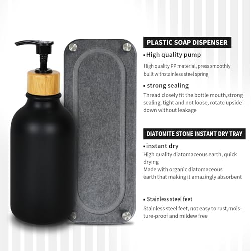 Matte Black Bathroom Accessories Set 7pcs