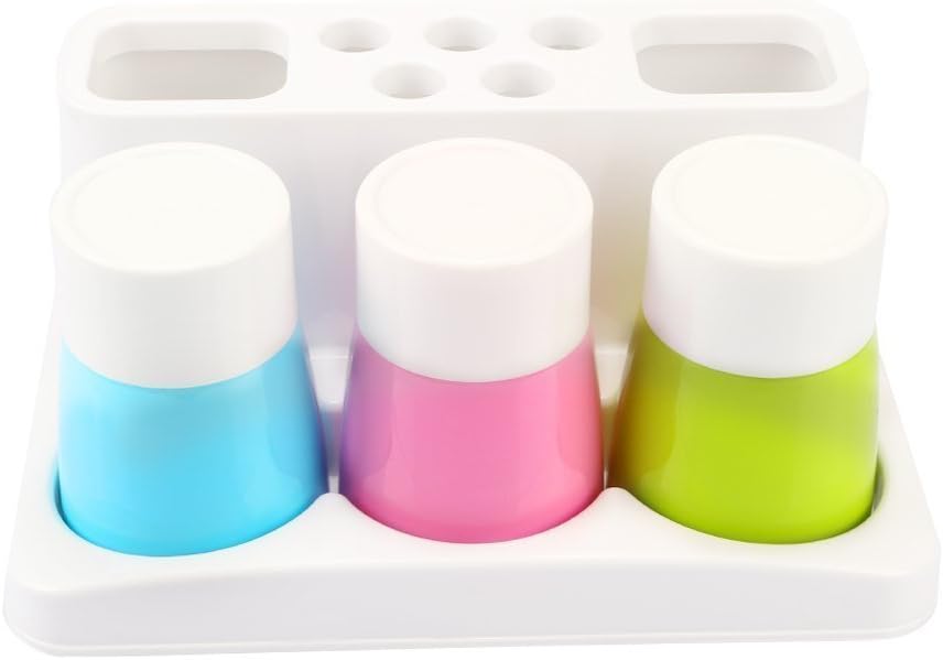 ENJOYPRO 5 Hole Toothbrush Holder Set