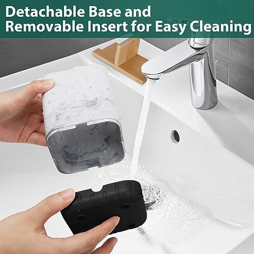 Boperzi Bamboo Toothbrush Holder with Drain and 3 Slots