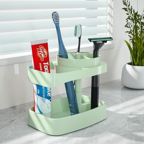 CRKIOB Family Toothbrush Holder with Drainage and Ventilation