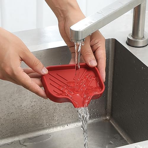 MicoYang Silicone Soap Dish with Drain Spout - 49x32