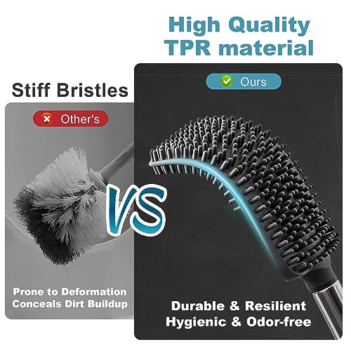 TrashAid Bathroom Trash Can with Toilet Brush Set 1