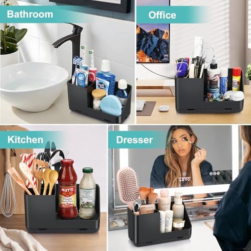 PARKMANI Toothbrush Holder with Drainage and Storage