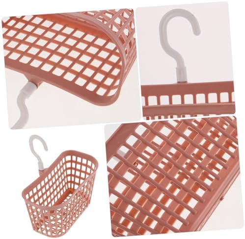 SOLUSTRE 2pcs Wall Mounted Plastic Shower Basket