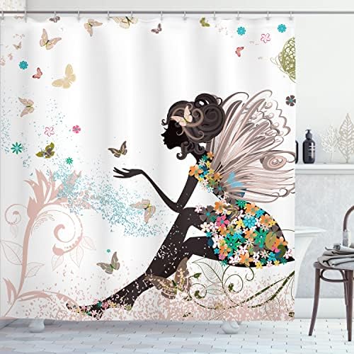 Ambesonne Fantasy Shower Curtain 69x70 Warm Taupe