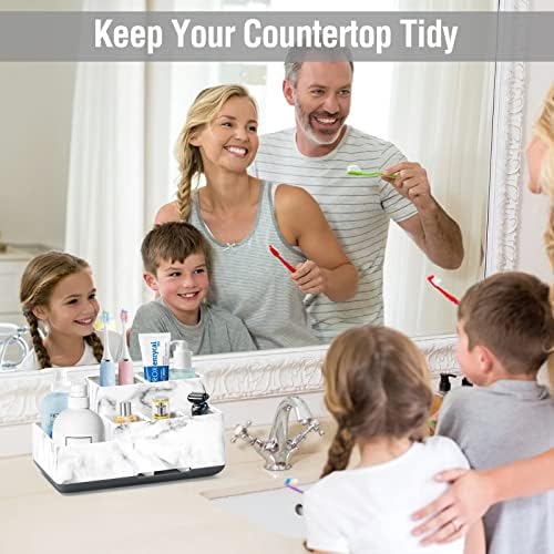 7CDXD Multi-Compartment Toothbrush Holder Organizer