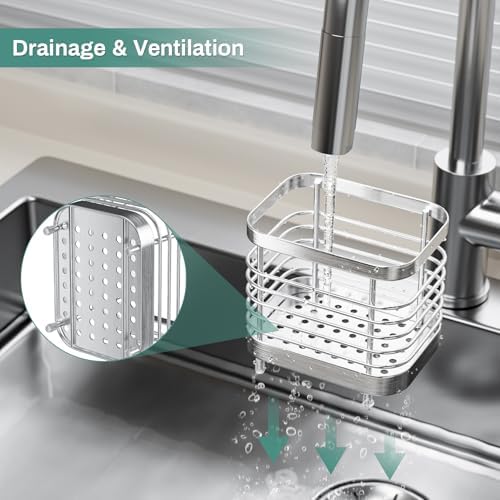 Stainless Steel Shower Toothbrush Holder with Drainage