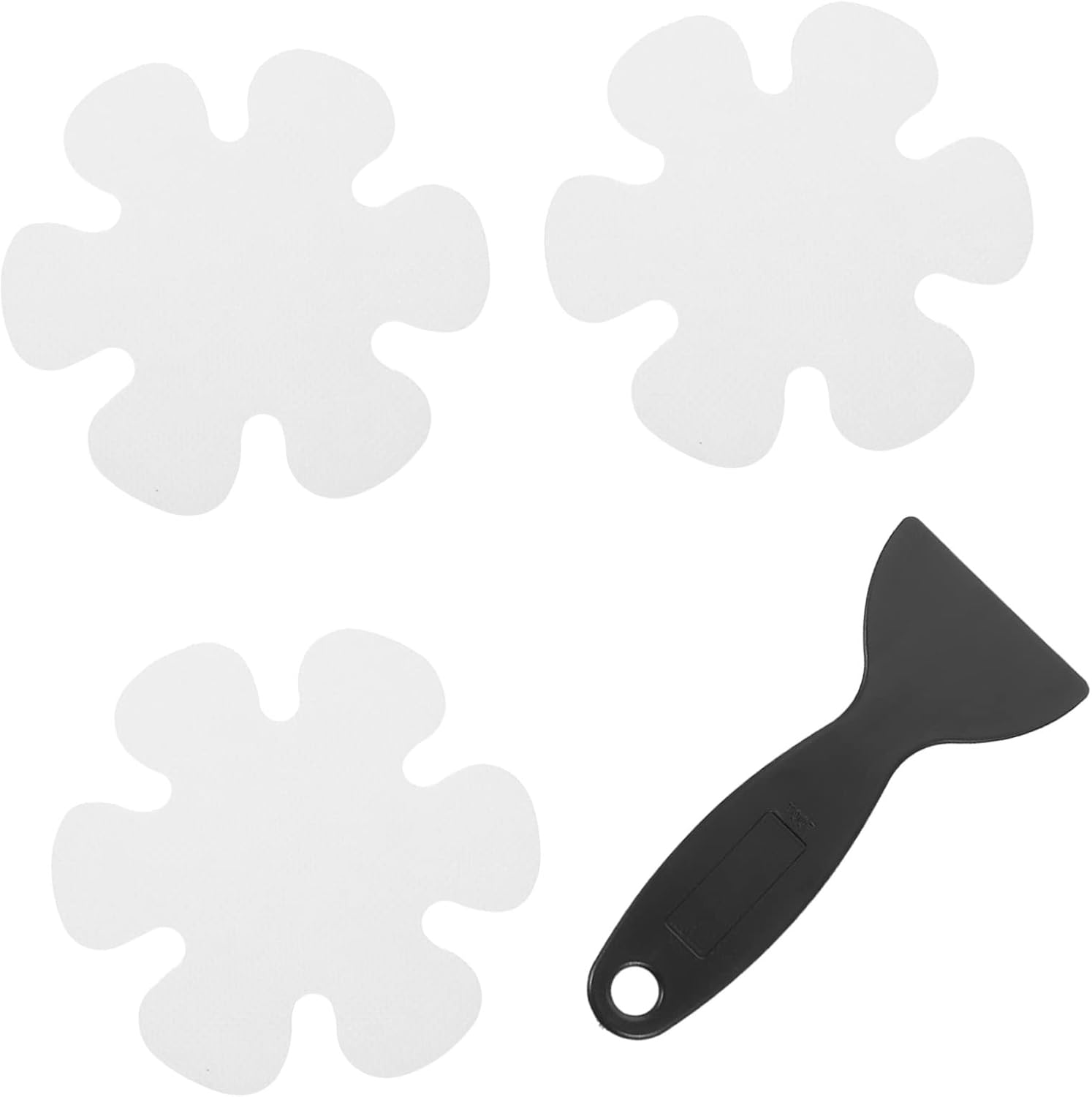 VOSAREA Flower-Shaped Non-Slip Floor Sticker for Bathroom