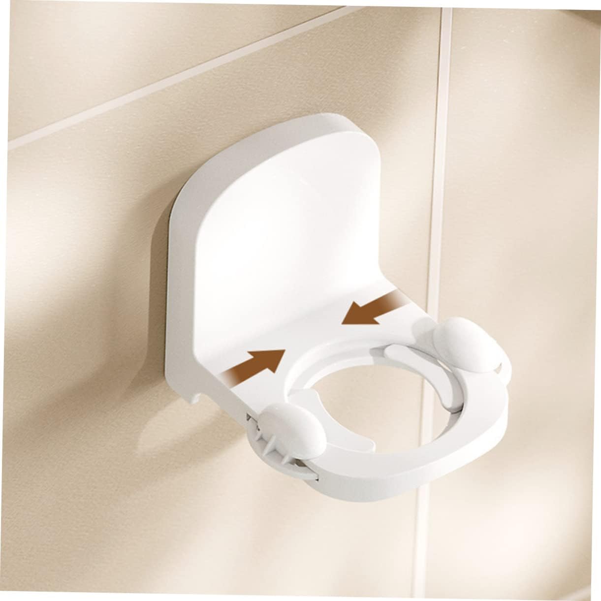 BEBEMOKO 2pcs Wall-Mounted Shampoo Holder for Space-Saving Storage