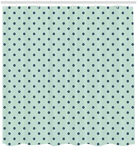 Ambesonne Abstract Shower Curtain with 12 Hooks Pale Blue