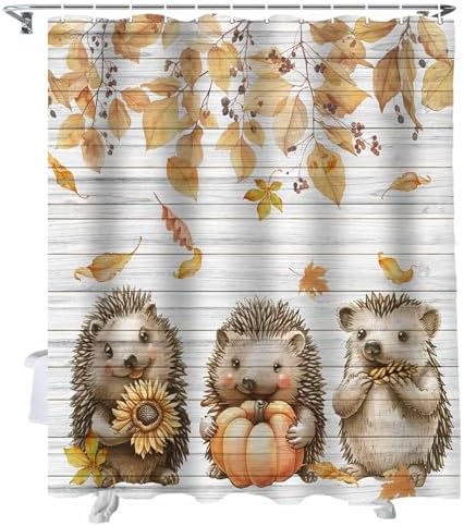 72 Inches Textured Shower Curtain Set with 12 Hooks