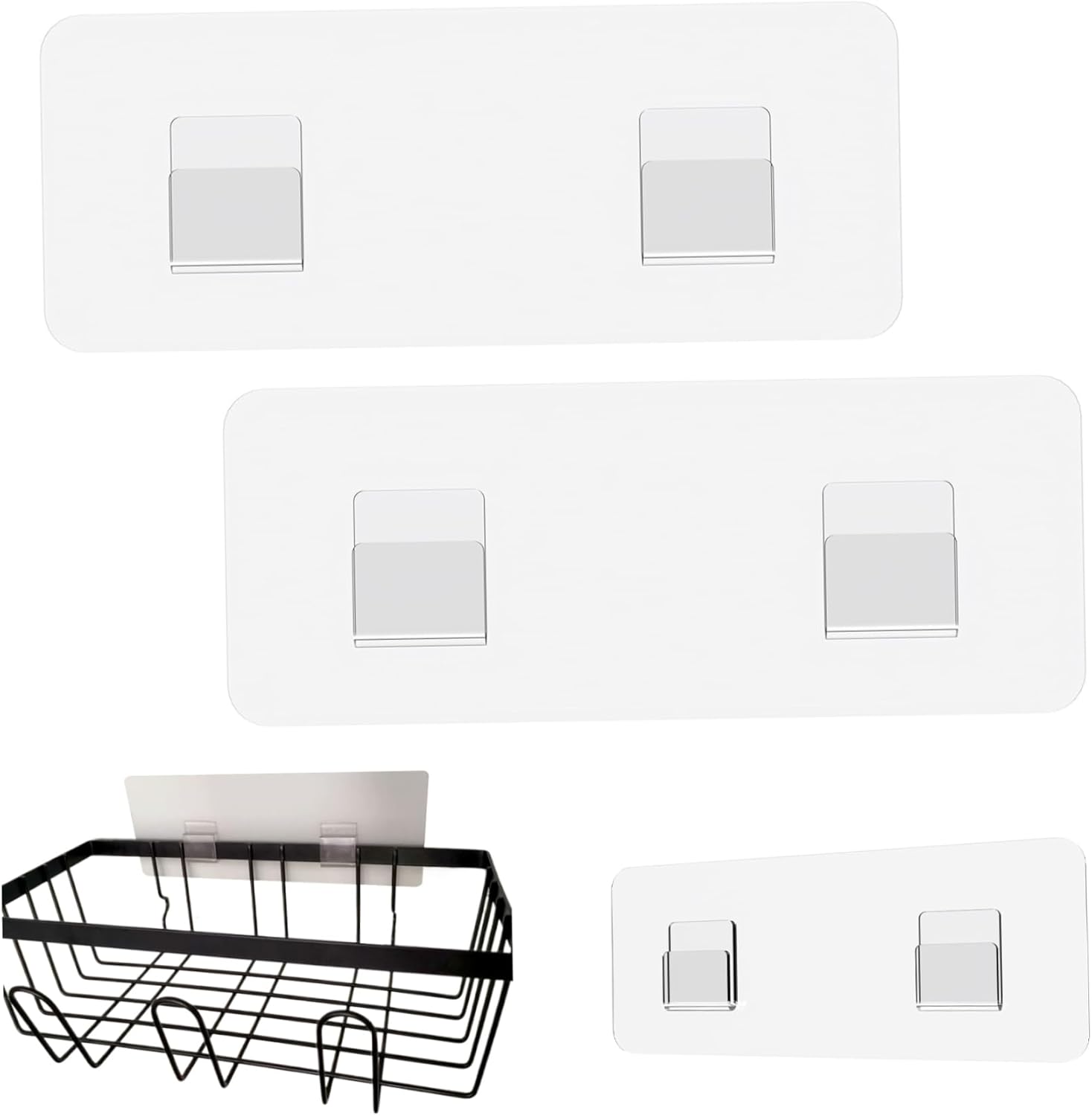 MOUNTTU Shower Caddy Adhesive Replacement Sticker 2Pcs