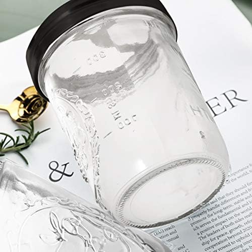 Bonris 16oz Glass Toothbrush Holder with Stainless Steel Lid