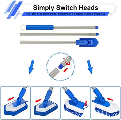 Lalafancy Extendable Shower Brush with 50 Handle