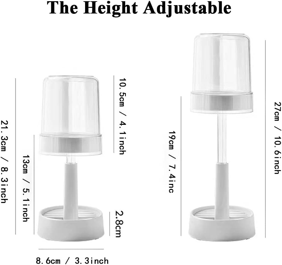 Meiloi Toothbrush Holder with Cup and Cover