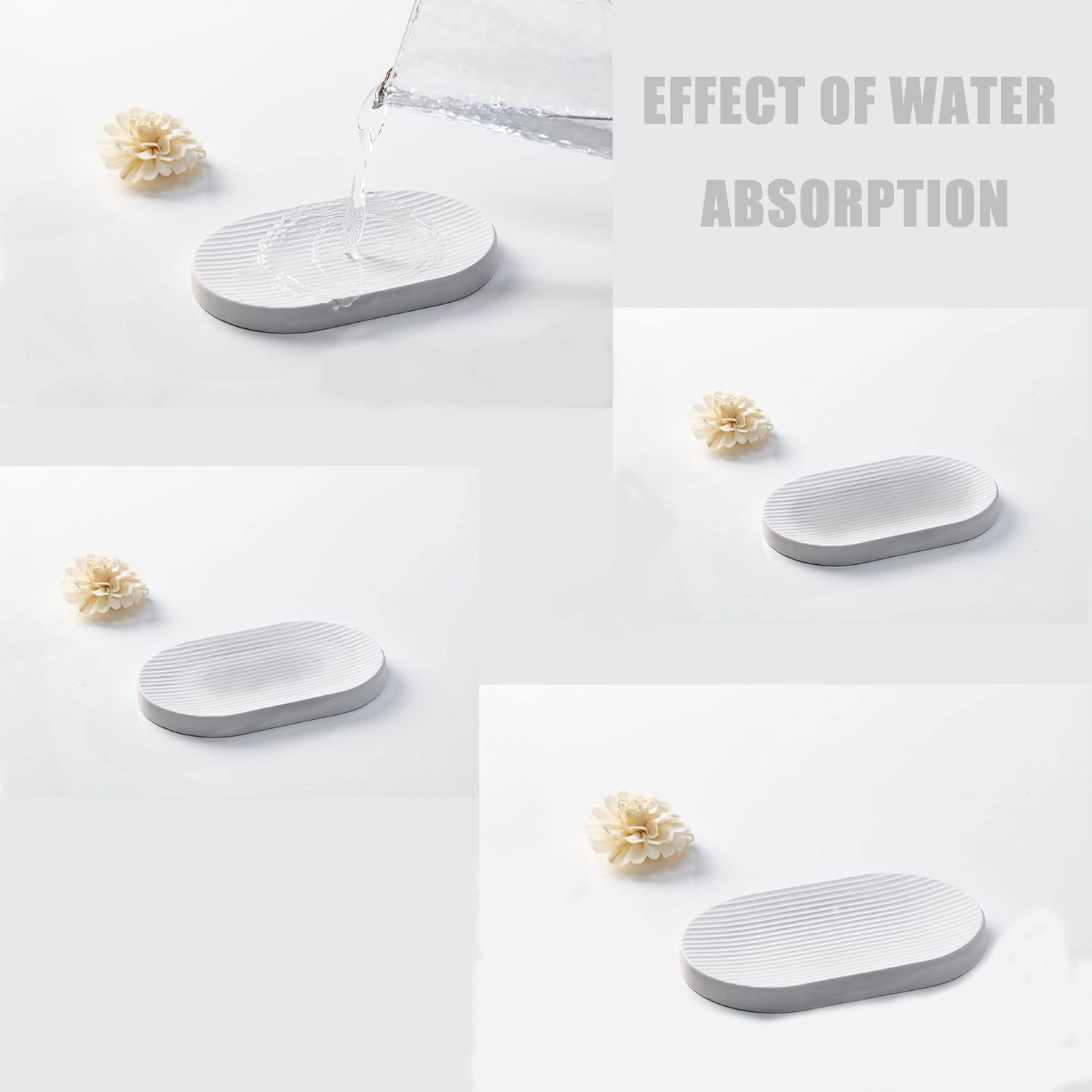 AUSAULAC Ceramic Toothbrush Holder Set for Bathroom
