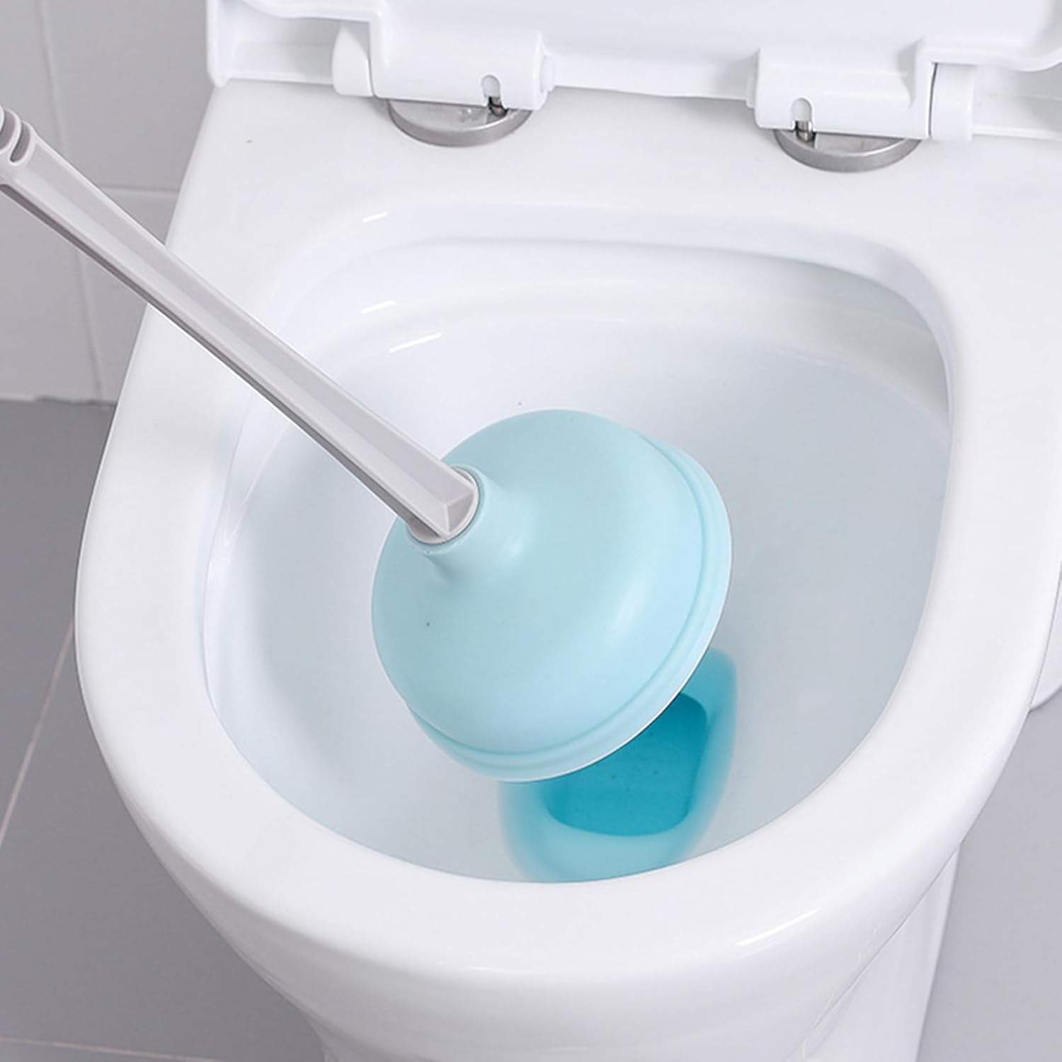 Yuezhongoo Toilet Plunger - Blue Strong Suction Efficient Drain Cleaner