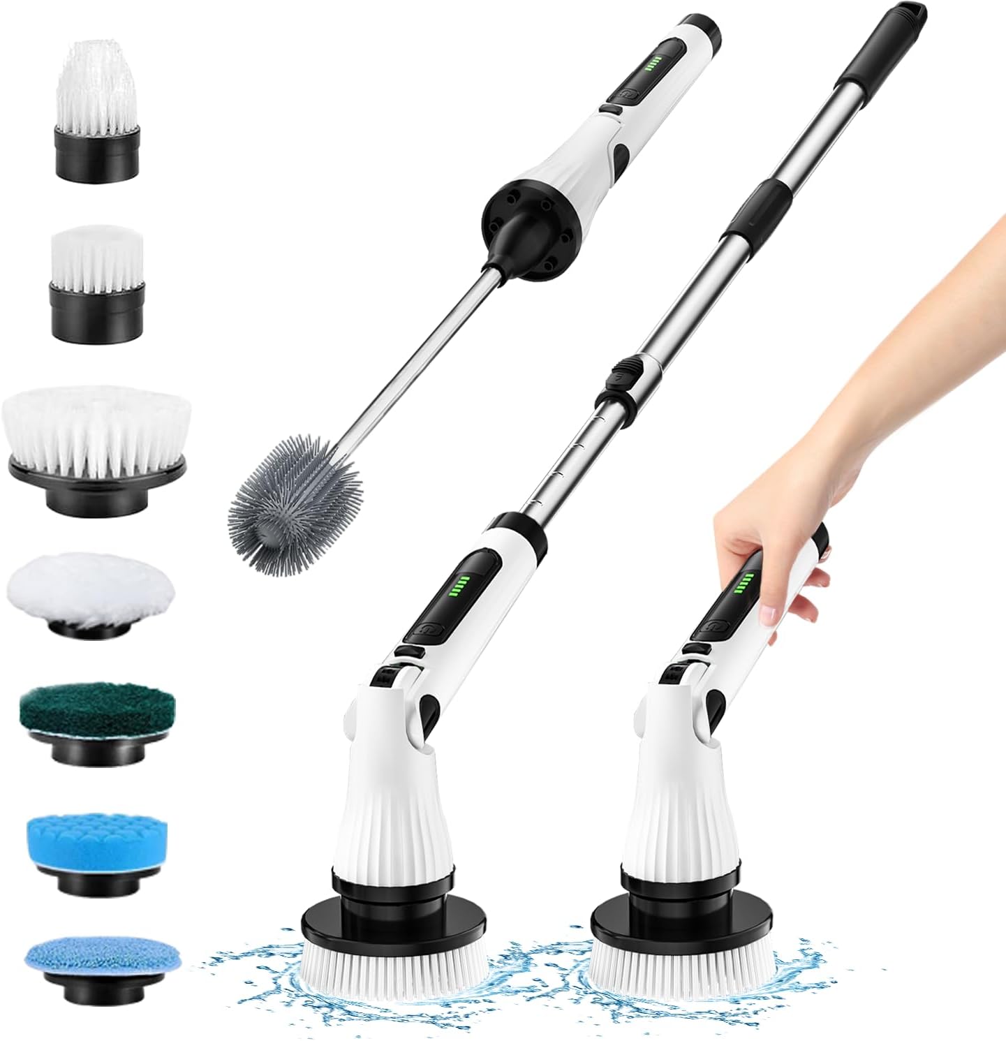 Leebein Electric Spin Scrubber with 8 Brush Heads 1
