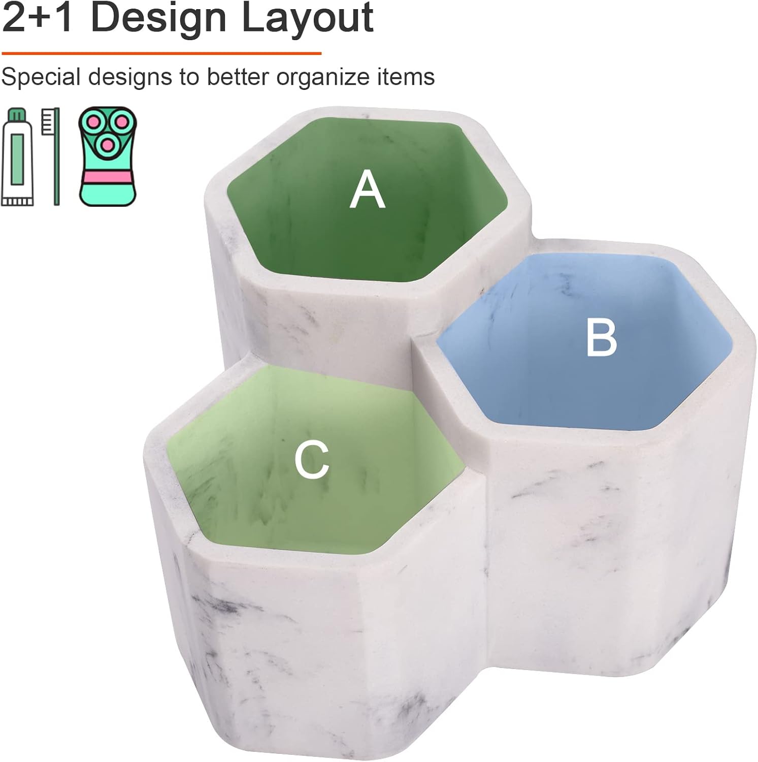 SZYRL Toothbrush Holder Bathroom Organizer 1