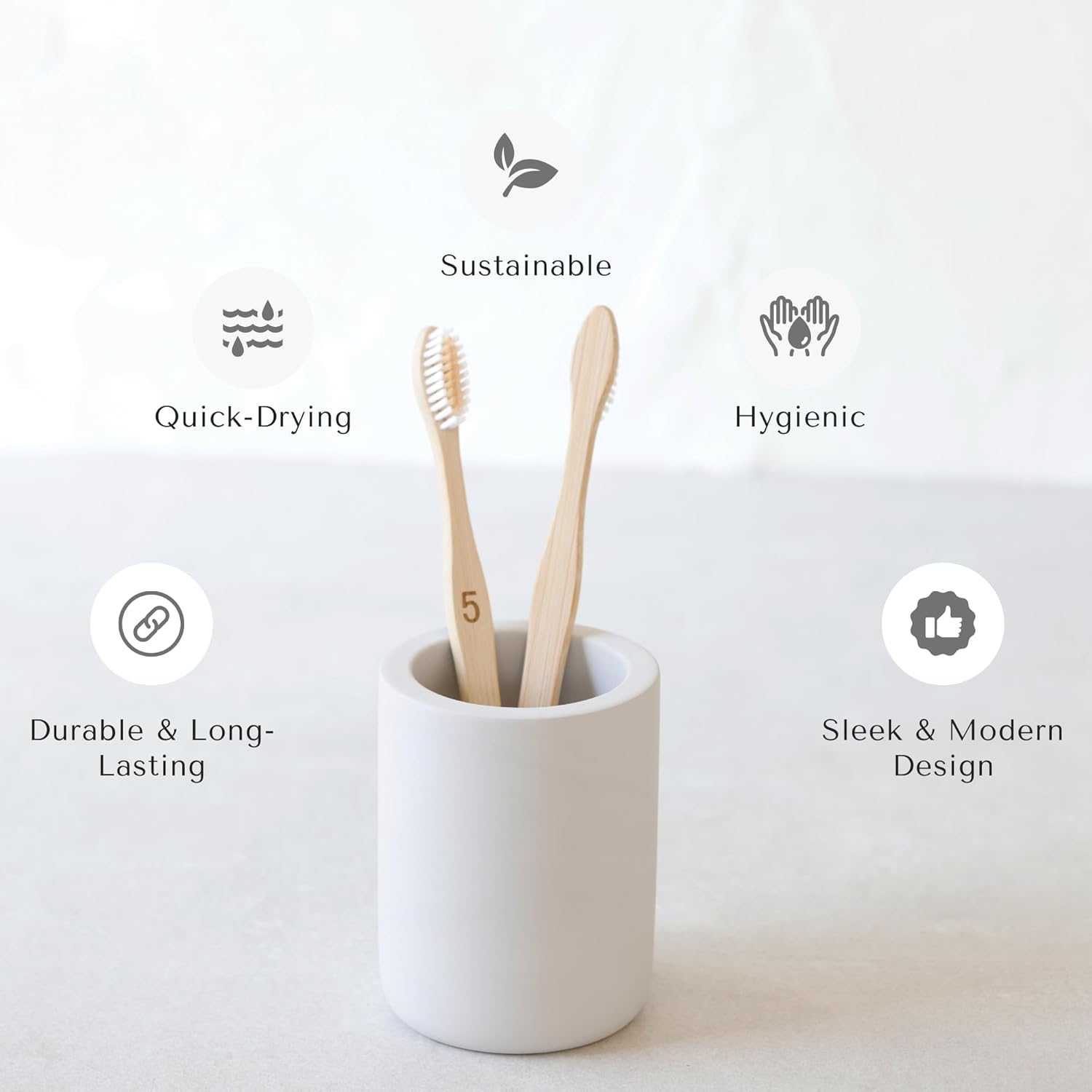 Selegna Drying Stone Toothbrush Holder