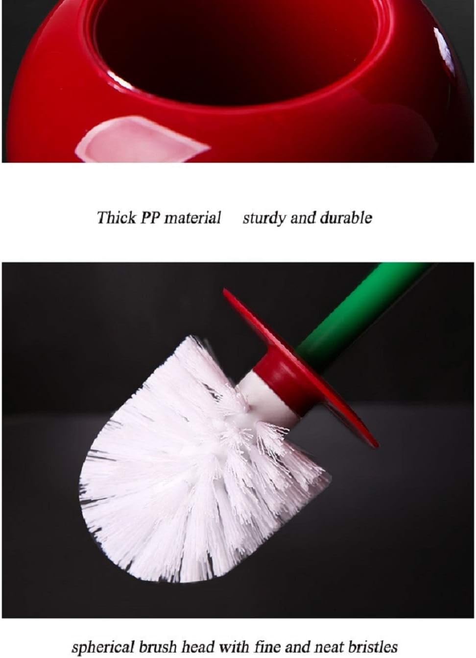 Cherry Shape Toilet Brush Set - Compact and Durable