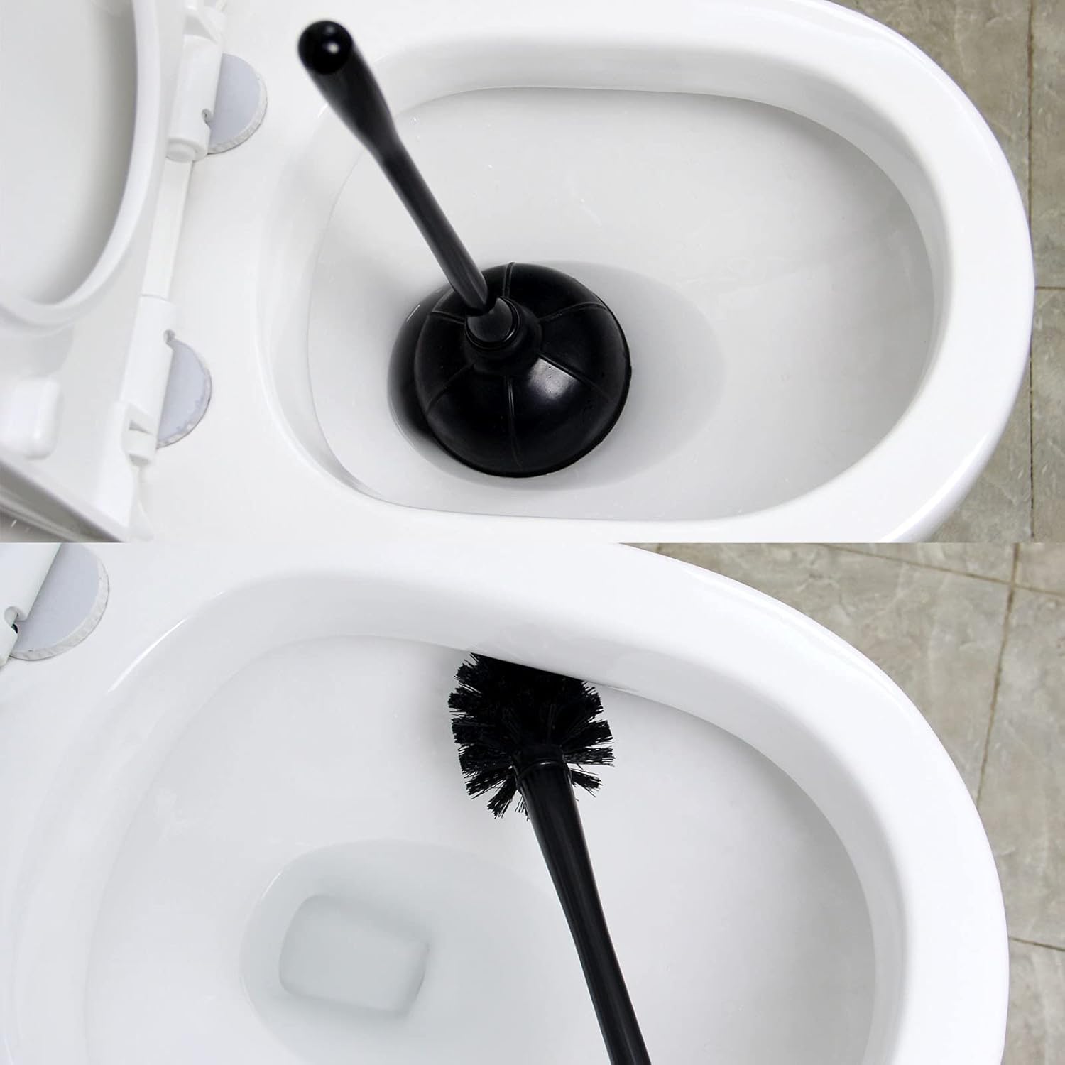 Casaphoria Toilet Plunger and Bowl Brush Combo