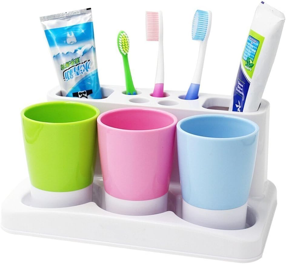 ENJOYPRO 5 Hole Toothbrush Holder Set