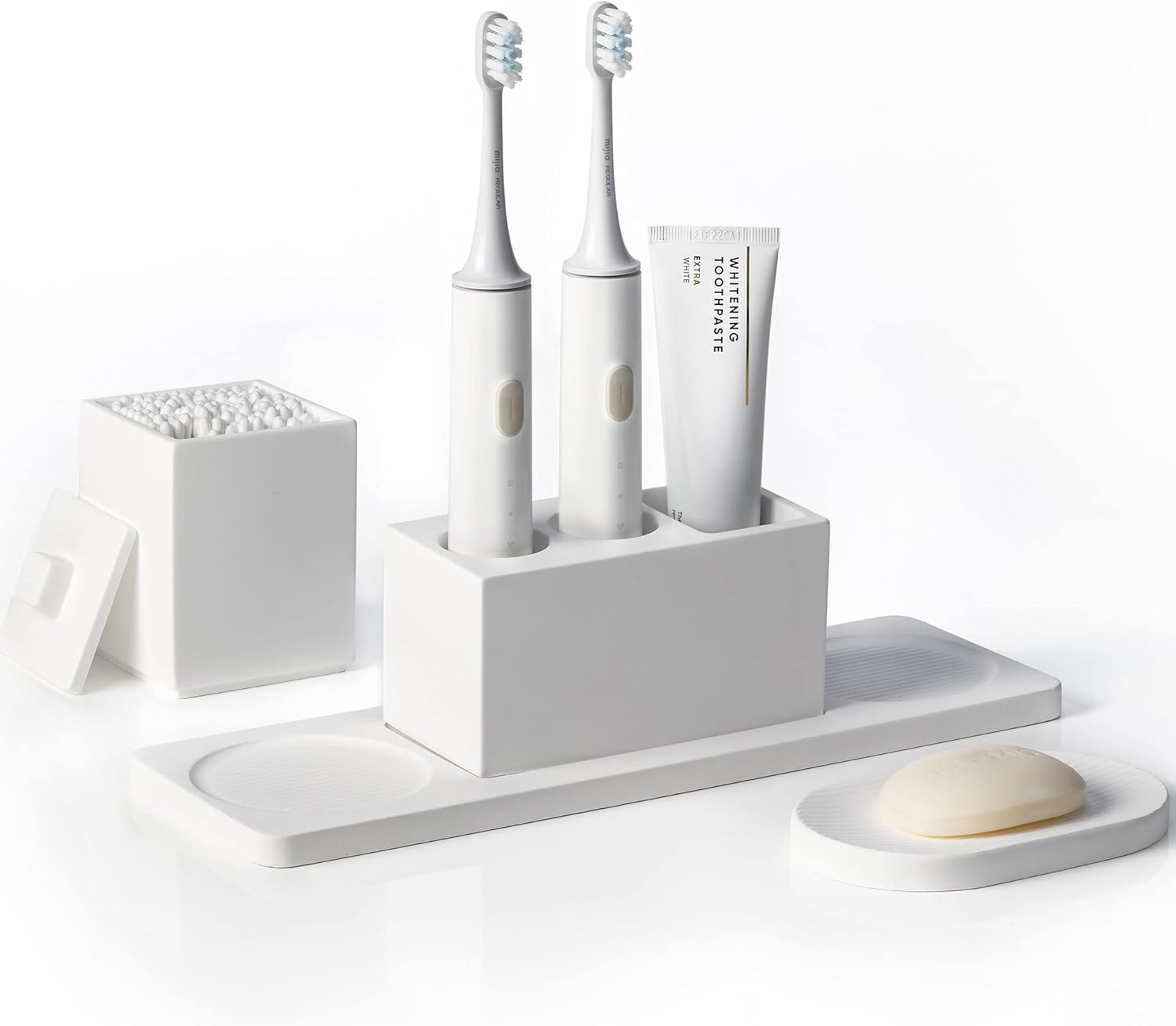 AUSAULAC Ceramic Toothbrush Holder Set for Bathroom