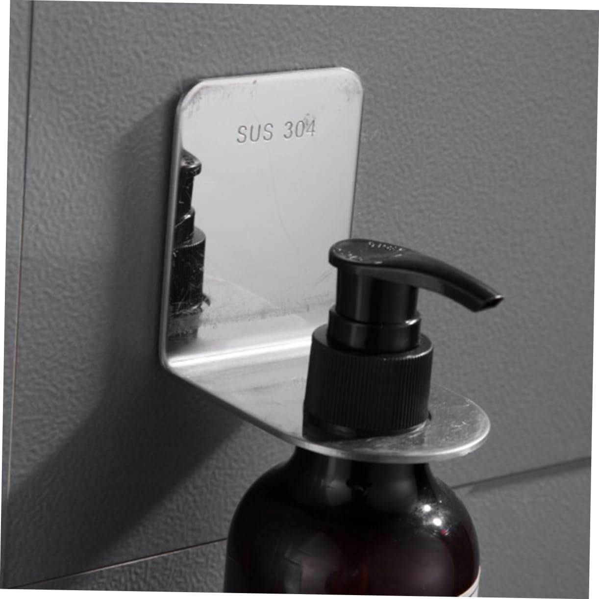 PRETYZOOM Stainless Steel Shower Gel Rack Easy Install Wall Mount