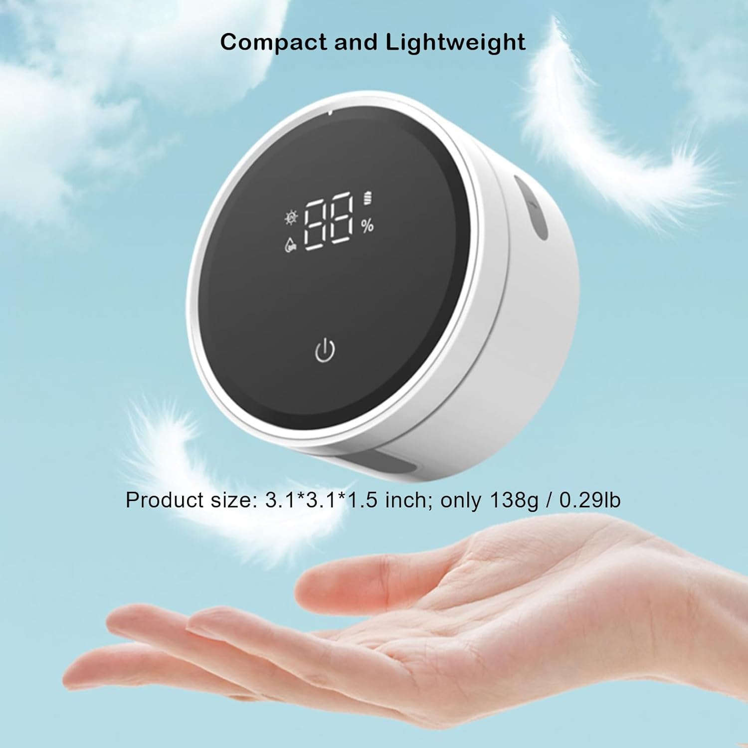 ZEZHOU Toothbrush Cleaner Dryer for Bathroom - Auto Sensor LED Display