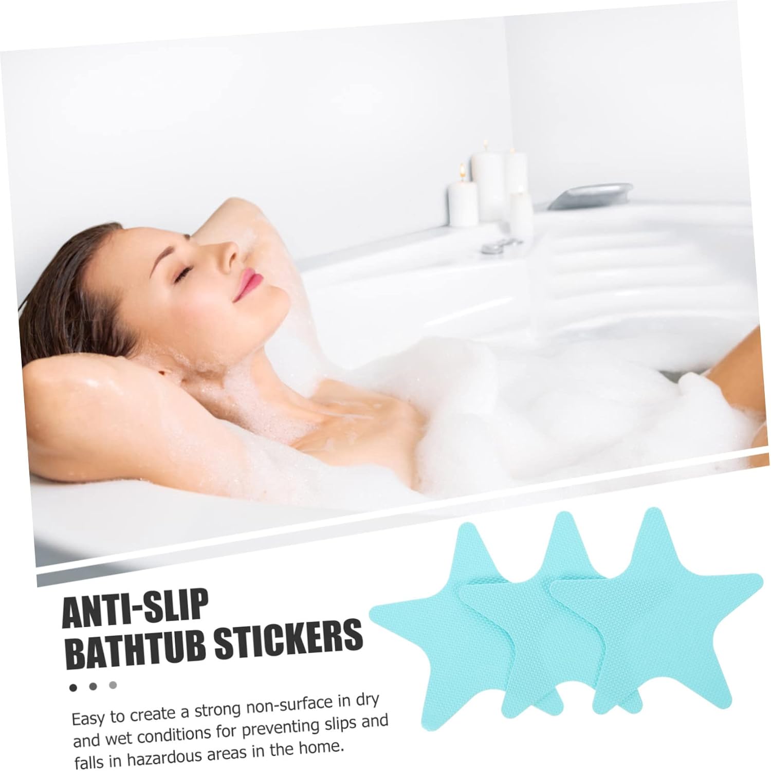 Ciieeo Non-Slip Bathtub Stickers 20pcs Easy Peel